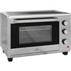 HOMCOM Fornetto Elettrico 30L, Mini Forno Elettrico con 3 Funzioni di Cottura, Temperatura Regolabile e Timer, Include Teglia e Griglia, 1600W, Argento
