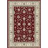 Pierre Tappeti Tappeto orientale persiano DA VINCI 57368-1464 rosso cornice panna cm.160x230 riproduzione disegno classico elegante per salotto soggiorno o camera da letto