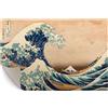 murando - Tappeto in Vinile 120x80 cm - Tappetino per Cucina PVC Antiscivolo Lavabile Moderno Tappeti da Esterno Passatoia Vinile Impermeabile Elastico - Onda di Kanagawa Hokusai Mare p-B-0009-bi-a