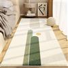 BESTORI Tappeto Camera Da Letto Soggiorno Pelo Corto Disegno Geometrico Antiscivolo Shaggy Lavabile Tappeti Morbido e Soffice per Decorazione per la Casa, Stile 5, 50x120 cm