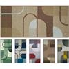 Olivo Tappeti OLIVO.shop Tappeto Cucina Lavabile Antiscivolo, Tappeto per Cucina in Cotone, Passatoia Cucina Antiscivolo, Tappeto Moderno Cucina Multiuso, SPRINT FORME (BEIGE, 50x140 cm)