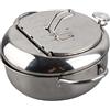 Ymiko Pentola per friggere in stile giapponese, pentola per friggitrice in tempura in acciaio inossidabile, mini strumenti per friggere per friggere ali di pollo, patatine fritte, gamberetti(20cm)