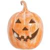 HEBEOT Decorazione a forma di zucca, lanterna in resina per Halloween, può contenere candele a LED o luci a stringa per feste di Halloween, celebrazioni del Ringraziamento (19 cm)