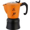 FOREVER Miss Moka Orzì - 4 Tazze | Caffettiera Moka per Caffè d'Orzo | Macchina da Caffè in Alluminio Alimentare con Microfiltro | Con Guarnizione in Silicone e Coperchio Trasparente