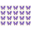 QUARKZMAN 40Pz Ciondoli A Forma Di Farfalla 12.8x10.5mm Viola | Mini Ciondoli Placcati In Oro, Fai Da Te Per Bigiotteria Bracciali Collane Orecchini Portachiavi Artigianato