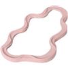Qianly Specchio per Il Trucco, Decorazione Artistica, Specchio Da Toeletta Da Parete per Toletta, Cameretta per Ragazze, Bagno, Rosa