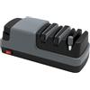 HAZARA Affilacoltelli Professionale Elettrico, 4 in 1 Knife Sharpener, Con Abrasivi Diamantati Al 100% E Guide Angolari Di Precisione Acciaino Professionale,Gray