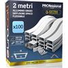 Eurocali 100x Profilo Flessibile da 2 metri (200mt) in Alluminio per Strisce LED Copertura Opaca 18 x 6 mm - Barra per Strip LED, Dissipatore