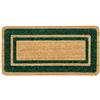 SaRani Zerbino Cocco Tappeto da Ingresso in Fibra Naturale Fondo Antiscivolo di Gomma Naturale, per uso Interno ed Esterno (Verde, 70x140 cm)