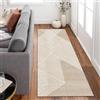 Siunwdiy Tappeto Corridoio Lungo 4.8 metri Bianco Passatoia Antiscivolo Runner Ingresso Interno Lavabile per Cucina, Salotto, Camera da Letto, Lavanderia，120x480cm