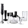 Braun MQ 5277BK Frullatore a immersione - MultiQuick 5 Vario Frullatore ad immersione con base in acciaio inox, 1000 Watt, con set di accessori da 4 pezzi, nero