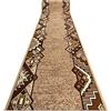 rugsx Passatoia BCF BARYTON per cucina, corridoio, soggiorno, robusto, classico, beige 60x500 cm