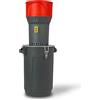 EBERTH Mulino Elettrico per Cereali con 25L Secchio, Motore Elettrico 1000 Watt, Tramoggia da 6L, 300kg/h, lama in acciaio inox, 5 setacci inclusi, Macina Professionale per Produzione di Mangimi