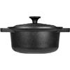 RISOLI' | LE PIGNATTE, Casseruola Antiaderente per Induzione e Gas Ø22cm, Slow Cooking, Coperchio e Manici in Fusione, Alluminio Fuso Riciclato, Made in Italy