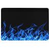 JZemdybill Tappeto blu fiamma ardente, tappeto morbido per soggiorno, camera da letto (100 x 150 cm)