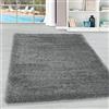 Teppium Tappeto a pelo lungo per soggiorno monocolore, camera da letto, sala da pranzo, morbido e soffice, facile manutenzione Misurare: 160 x 230 cm Colore: Grigio chiaro
