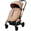Passeggino Leonie Turn 360 Fronte Mamma e Fronte Strada con Coprigambe, Zaino e Zanzariera Vari Colori Omologato 0/22kg Beige