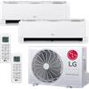 LG Climatizzatore Condizionatore LG Libero Smart Dual Split con Wi-Fi integrato 9000+12000 BTU R32 Inverter, A+++/A++, MU2R15.U13_EZ09CSN.CSJ1_EZ12CSN.CSJ1