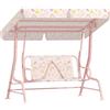VivaGarden Dondolo per Bambini 2 Posti con Cinture di Sicurezza Rosa R5170PK