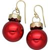 Orecchini palla di Natale, rosso