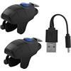 Okeeyseda Controller di Gioco Mobile Gamepad L1R1 Trigger Pulsante di Mira Joystick per Pulsante In Lega Antiscivolo Press Pot Incorporato