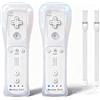 Covanm Telecomando Wii con Motion Plus, controller wireless per Nintendo Wii e Wii U, con custodia in silicone e cinturino da polso, confezione da 2