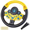 Generico Kids Steering Wheel Simulator - Interactive Driving Control Toy, 360 Degree Rotating Pretend Car Wheel Game | Educational Learning Activity Panel With Music Light Sound Effect Play Device For Kids