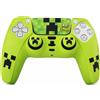 Di Carmen Kit Cover Creeper Verde - 5 Pezzi - Guscio Silicone + 2 Grip + 2 Adesivi - Compatibile Console Sony - Accessori Controller