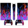 LNMLRBXEXZ Compatibile Con Adesivi Skin Per PS5 Slim Skin Disc Edition & Per Digital Console Controller Vinyl Cover Skins Wraps Scratch Resistant Compatible 26169 Avvolgimento(Disc Version)