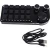 Schwamm Programmazione Macro Personalizzata 15 3 Manopole Tastiera RGB Copia Incolla Mini Pulsante Photoshop Gaming Tastiera Meccanica Hotswap A