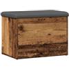 vidaXL Panca Portaoggetti Legno Antico 62x42x45 cm, Panca portascarpe, Panca scarpiera, Mobile portaoggetti