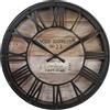 ATMOSPHERA CREATEUR D'INTERIEUR Atmosphera - Orologio vintage - Nero & Legno D39 cm