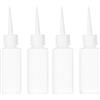 Yardwe Bottiglie a Pressione 50Ml Con Beccuccio Di Precisione Set Da 4 Per Applicazione Colla E Vernice Dispenser Per Progetti Fai-Da-Te E Artigianato Flaconi Dose Per Uso Casa E Cucina