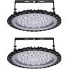 Gowtall 100W UFO LED Alta Luce Della Baia, UFO Proiettore Faretto 10000LM 6500K Luce Bianca, UFO Interni Lampadario, Impermeabile IP65 Fari Risparmio Energetico Farettoper Officine, Fabbriche, Campi daCalcio