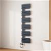 EMKE Scaldasalviette Elettrico 160x40 cm Antracite, Porta-Asciugamani Riscaldante con Termostato WiFi, 800W, Termoarredo Elettrico per Bagno