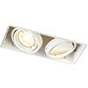 Qazqa oneon trimless 50 - Faretto da incasso grande Moderno - 2 luce - L 190 mm - Bianco - Moderno - Soggiorno I Camera da letto I Sala da Pranzo I Cucina