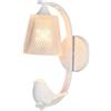 SOIMISS Lampada da Parete in Stile Nordico Bianca Uccellino Decorativo, Design Moderno e Facile da Installare, Lampada da Camera da Letto Luce LED Bianca 12w E27