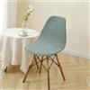 SUIOKPO Coprisedie con Schienale 1/2/4/6/8 Pezzi, Jacquard Fodere Coprisedia Elasticizzato Elegante Nordico Sedia Scandinave Fodere Coprisedia per Sedia Adatta per Casa,Hotel,Verde,4 PCS