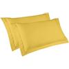 Ipersan Coppia Federe Cuscino Letto, a Tre Volani, 100% Cotone Mercerizzato, Misura 52x83 cm + 6 cm, Tinta Unita, Linea Vivere a Colori, Prodotto Europeo
