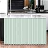 Odot Tende per Mobili da Cucina, Tinta Unita Tenda Corta Autoadesiva per Mobile Sottolavello Cucina - Antipolvere e Privacy - per Decorazione Armadietto (Verde pallido,80x140cm)