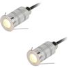 QICBYING Faretto Incasso A Terra - 1W Faretto 30°, Faretto Sotterraneo Impermeabile IP67, Luci Paesaggistiche A Bassa Tensione, Luce Subacquea A LED Rotonda In Acciaio Inossidabile/Mini Segnapasso ( Color : Wa