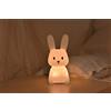 paladin pharma Sweet Dreams Lampada Notturna in silicone per bambini - Coniglio - Ricarica con Usb TypeC - Cambia fino a 7 colori