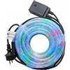 AntDau71 Comprare Web AntDau71® - Tubo Luminoso LED Multicolore 10 Metri per Esterni RGB | Luci di Natale Decorative Flessibili Impermeabili IP65 | Ideale per Giardino, Terrazza, Festa, Casa - CW355