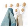 Umbra Dotsy Appenditutto con 7 Ganci, Bianco/Naturale