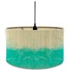 Morbuy Paralume a Tamburo in Bambù Gradiente dell'acquerello Paralum Sostituibile per E27 Lampada da Tavolo, Lampada da Terra, Lampadario, Lampada Accessorio, Decorazioni Casa (Verde Chiaro)