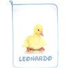 ALMATEX SRL SET ASILO PERSONALIZZATO CON NOME asciugamano cm.40x55 PERSONALIZZATO Made in Italy - CONSEGNA TEMPESTIVA (PULCINO AZZURRO)