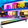 Yespick Impermeabile Wallwasher,120W 24 LED (3 in 1) Barra Luminosa,Yespick Luce da Palcoscenico Luci Effetti Luce Stroboscopica,Illuminazione Palco per Feste Bar DJ Discoteca Matrimonio Concerti Festival