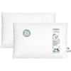 Beties Publik - Set di 2 cuscini in piuma, ca. 40x60 cm, cuscino per letto o divano con imbottitura in piume (vere piume), varie dimensioni disponibili, lavabile, lavorazione tradizionale