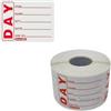We Can Source It Ltd - Preparato Alimentare Giorno DOT Etichette/Removibili Adesivi 50mm x 65 Mm - 500 Lables (1 Roll)