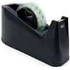 Lebez - Dispenser da Tavolo per Nastro Adesivo Pacchi e Carta, Dispenser per Rotoli Adesivi Fino a 33/66 m, Altezza Nastro 19 mm - Base in Gomma Antiscivolo con Zavorra in Metallo - Ufficio Accessori